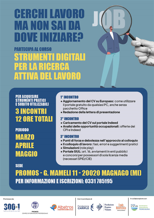 Progetto 300+1- Percorsi formativi in avvio.