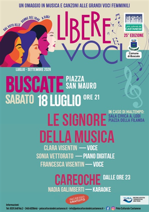 Spettacolo Polo Culturale del Castanese: "Le signore della musica"